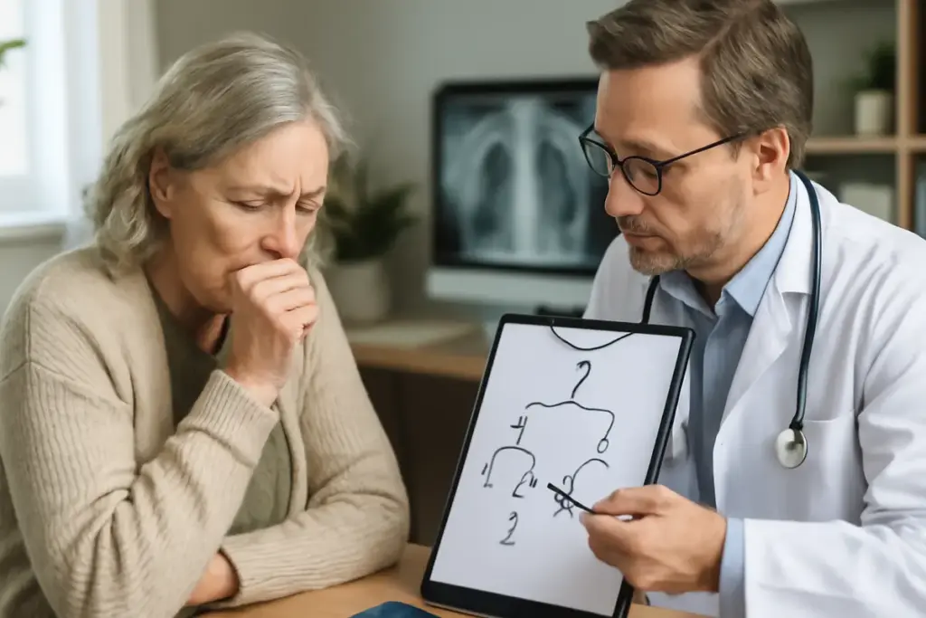 Diagnosi differenziale in caso di tosse persistente: il passaggio fondamentale per evitare errori